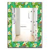 Designart 35.4-in x 23.6-in Tropical Mood Foliage 9 Farmhouse Rectangular Mirror