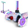 Rugged Racers 3-Wheel Purple Mermaid Design with LED Lights Kids Scooter