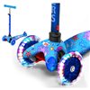 Rugged Racers 3-Wheel Blue Sea World Design with LED Lights Kids Scooter