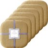 Marina Decoration Taupe Memory Foam Chair Pad Nonslip Rubber Cushion - 6-Pack
