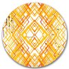 Designart Canada 24-in L x 24-in W Round Gold Polished Glam Wall Mirror