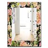 Designart Canada 35.4-in L x 23.6-in W Rectangle Obsidian Bloom Traditional Polished Wall Mirror