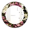 Designart Canada 24-in L x 24-in W Round Pink Obsidian Bloom Traditional Polished Wall Mirror
