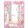 Designart Canada 35.4-in L x 23.6-in W Rectangle Pink Spheres Traditional Polished Wall Mirror