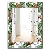 Designart Canada 35.4-in L x 23.6-in W Rectangle Tropical Mood Foliage Polished Wall Mirror