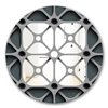 Designart Canada 24-in L x 24-in W Round Grey Scandinavian Polished Wall Mirror