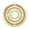 Designart Canada 24-in W x 24-in L Round Gold Polished Wall Mirror