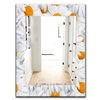 Designart Canada 35.4-in L x 23.6-in W Rectangle Daisy Hearts Close Polished Wall Mirror