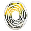 Designart Canada 31.5-in L x 23.7-in W Oval Yellow Marble Modern Polished Wall Mirror