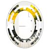 Designart Canada Oval 23.7-in W x 31.5-in L Yellow Marble Modern Polished Wall Mirror