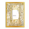 Designart Capital Gold Botanical Bliss 4 Rectangular 35.4-in L x 23.6-in W Polished Glam Wall Mounted Mirror