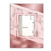 Designart Marbled Marvellous 7 Rectangular 35.4-in L x 23.6-in W Polished Glam Gold Wall Mounted Mirror