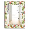Designart Green 35.4-in x 23.6-in Tropical Mood Foliage Bohemian/Eclectic Mirror