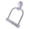 Allied Brass Venus Polished Chrome Wall Mount Double Post Toilet Paper Holder with Twisted Accent