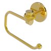 Allied Brass Satellite Orbit One Polished Brass Wall Mount Single Post Toilet Paper Holder - Twisted Accents