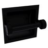 Allied Brass Continental Brass Recessed Double Post Toilet Paper Holder in Matte Black