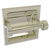 Allied Brass Continental Brass Recessed Double Post Toilet Paper Holder in Polished Nickel