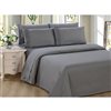 Marina Decoration Twin Grey Polyester Bed Sheets - 4-Piece