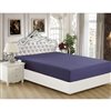 Marina Decoration Twin Navy Blue Polyester Bed Sheet