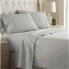 Marina Decoration Twin Silver Cotton blend Bed Sheets - 3-Piece