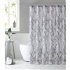 Nova Home Collection 72-in x 72-in Polyester Black Pattern Shower Curtain