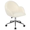 WHI Ivory Contemporary Adjustable Height Swivel Desk Chair