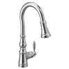 MOEN Weymouth Chrome 1-Handle Deck Mount Pull-Down Handle/Lever Kitchen Faucet