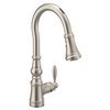 MOEN Weymouth Stainless Steel 1-Handle Deck Mount Pull-Down Handle/Lever Kitchen Faucet