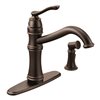 MOEN Belfield Oil Rubbed Bronze 1-Handle Deck Mount High-Arc Handle/Lever Kitchen Faucet