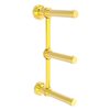 Allied Brass Dottingham Polished Brass Wall Mount Double Post 3-Roll Toilet Paper Holder