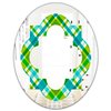 Designart Tartan Geometrical Texture II 23.7-in x 35.4-in Modern Mirror