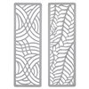 Grayson Lane 48-in H x 16-in W Grey MDF Eclectic Abstract Wall Accent - 2-Pack