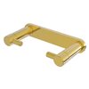 Allied Brass Fresno Polished Brass Wall Mount Rollerless Toilet Paper Holder