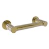 Allied Brass Fresno Unlacquered Brass Wall Mount Double Post Toilet Paper Holder