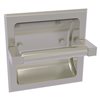 Allied Brass Montero Satin Nickel Recessed Double Post Toilet Paper Holder