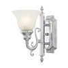 Livex Lighting French Regency 6-in W 1-light Polished Chrome Traditional Wall Sconce