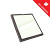 Columbia Skylights Neat Double Glazed Glass Curb Mount Fixed Skylight with Brown Frame - 34.5-in x 34.5-in