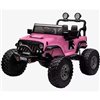 Voltz Toys 2-Seater Ride-On Pink Jeep with Raised Suspension