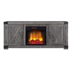 Komodo 54-in Grey Fan-Forced Electric Fireplace