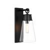 Z-Lite Wentworth 7.5-in W 1-Light Matte Black Transitional Wall Sconce
