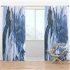 Designart Hand Painted Marble Acrylic III 63-in Polyester Blackout Standard Lined Curtain