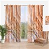 Designart Marbled Detail of Colourful Rock 108-in Polyester Semi-Sheer Standard Lined Curtain Panels