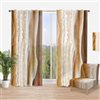 Designart 90-in x 52-in Marbled Stone Layers Traditional Curtain Panels