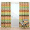 Designart 120-in x 52-in Abstract Retro Geometric Pattern V Blackout Curtain Panel