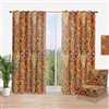 Designart 108-in x 52-in Pattern Tile with Mandalas Bohemian and Eclectic Curtain Panels