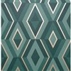 Fine Decor Paper Unpasted Shard Turquoise Geometric Wallpaper