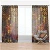 Designart 108-in x 52-in Yellow Cubes on Nebula Modern & Contemporary Curtain Panels