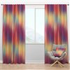 Designart 108-in x 52-in Grunge Stripes Pattern in Colors Modern Blackout Curtain Panel