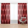 Designart 108-in x 52-in Luxury Classic Red Leather Modern & Contemporary Curtain Panels