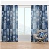 Designart 108-in x 52-in Blue Jeans Close-ups Modern & Contemporary Curtain Panels